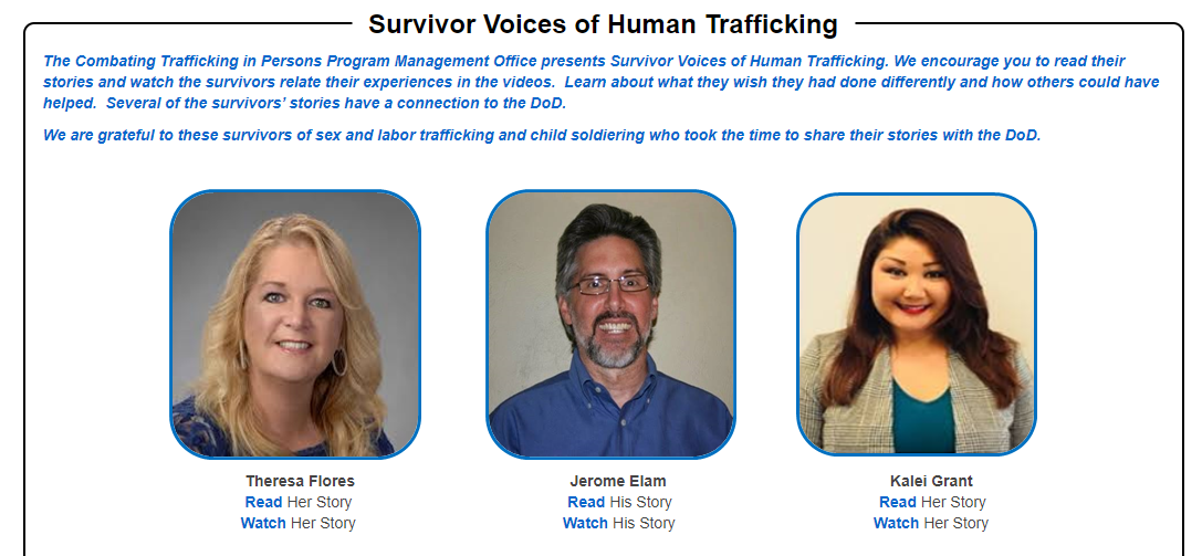 Survivor Voices of Human Trafficking 